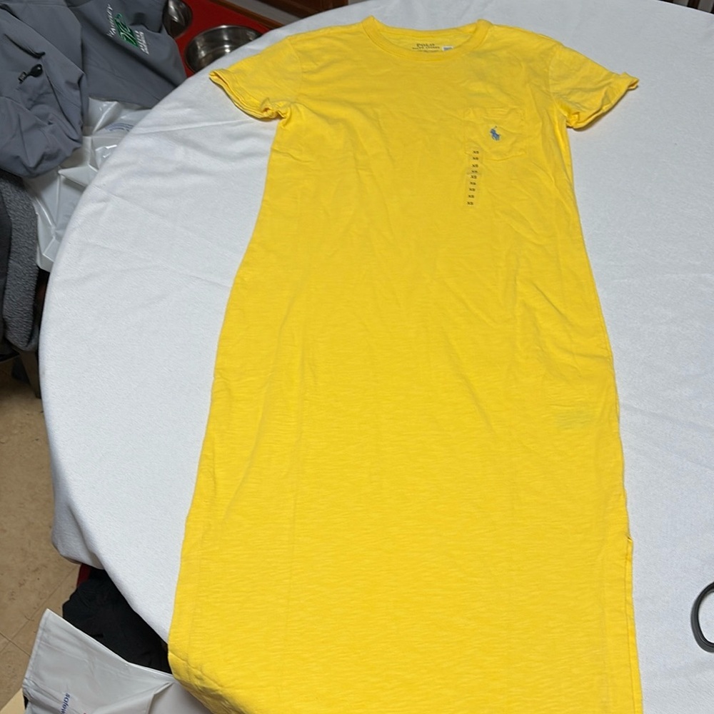 Ralph Lauren Bright Yellow Maxi Dress